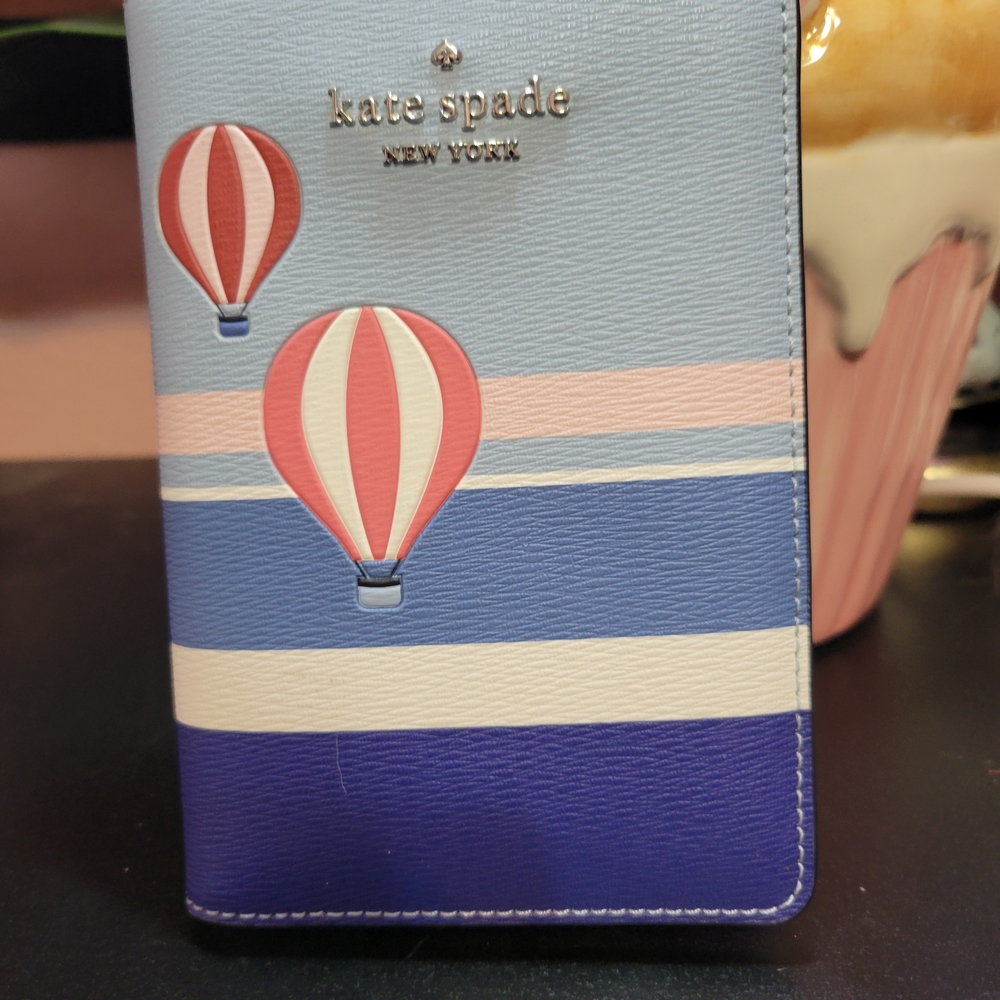 kate spade New York Hot Air Balloon Stripe Passport Wallet